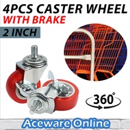 2 Inch Caster Wheels Caster Wheel Mini Caster Wheel Heavy Duty Caster Wheel Roller Roda Troli Heavy 