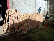 ukiran kayu ornamen ukir loster kusen pintu jendela Boven lisplang 20*70 cm