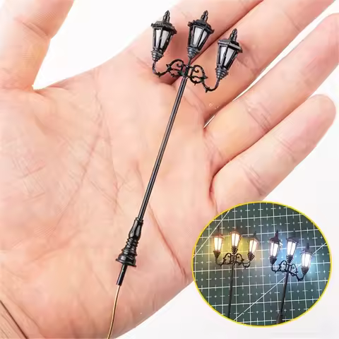 1pc Ho 3V Miniature Led Lamp 1:87Model Garden Light Architecture Building Kits Railway Train Layout 