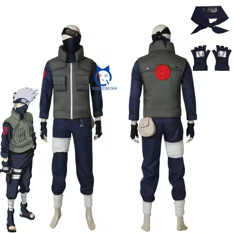 Hot Manga Hatake Kakashi Cosplay Costume High Quality Anime Clothes for Men Role Play Outfit Hallowe