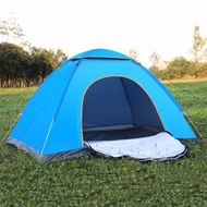 Waterproof canvas camping tent, 3 to 4 person travel tent