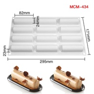 Baking🔥 Oval Long Strip Mousse Cake Mold Silicone Pastry Mold For Sweets Cake Forms Tray DIY Homemad