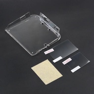 Anti Scratches 2Ds Case Durable Transparent Plastic Protective Hard Case Cover Shell+Anti Dust Film 