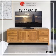 Dnaaya Solid Teak Wood TV Console / TV Cabinet