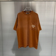 Acne Studios 1996 Logo Pocket Letter Round Neck Short Sleeve T-Shirt