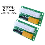 2PCS Dual PSU Adapter ATX 24Pin to  Power Sync  Card ADD2PSU Riser Extender Adapter for BTC Miner Mi