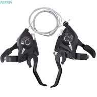 PERRY1 Bicycle Shifter Levers, 3x8 24 Speed 3x7 21 Speed 21 Speed Bicycle Shifter, Thumb Gear Shift 