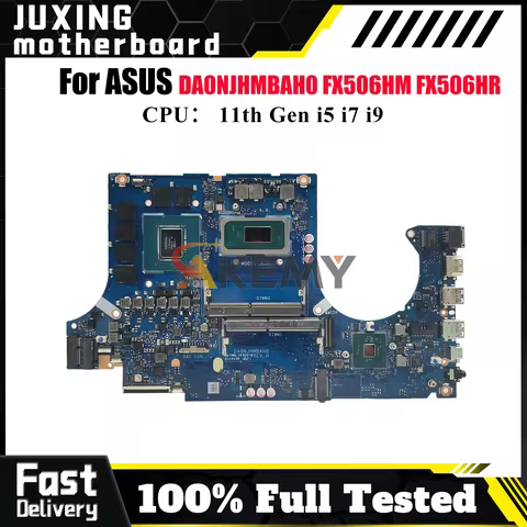 DA0NJHMBAH0 Laptop Motherboard For ASUS TUF Gaming FX506HR FX506H FX506HM Mainboard W/ 11th Gen i5 i