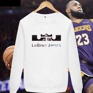 🔥詹皇LeBron James詹姆斯長袖純棉T恤上衛衣🔥NBA湖人隊Adidas愛迪達運動籃球衣服圓領大學T男846