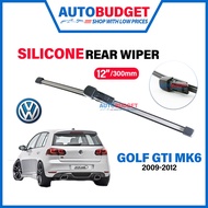 VOLKSWAGEN GOLF GTI MK6 2009-2012 | SILICONE Rear Wiper Blades (12") | GOLF GTI MK6 Rear Wiper | AUT