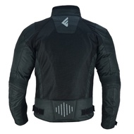 MOTORCYCLE JACKET MEN TOURING SAFETY WATERPROOF PADDED BLACK CADURA MESH AIR.