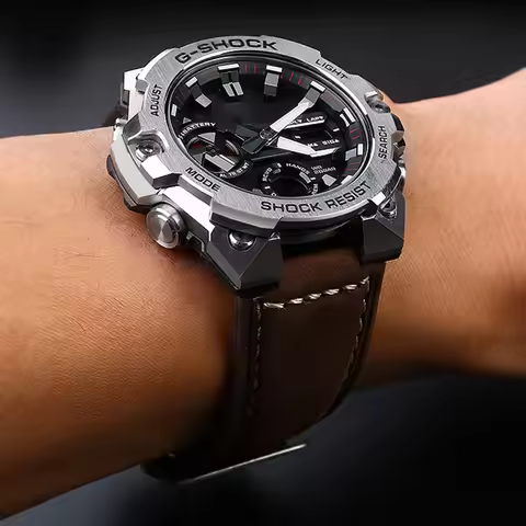 Compatible with G-SHOCK Casio G-Shock GST-B400/GST-B200 series genuine leather calfskin watch strap 