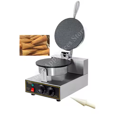 Crispy Ice Cream Cone Maker Commercial Ice Cream Waffle Cone Machine Wafer Biscuit Machine Automatic