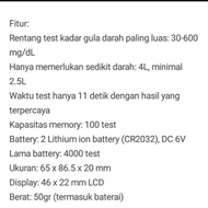 alat cek diabetes alat cek gula darah gluco dr original omron