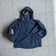 二手 手工自製 藍色 GORE-TEX PRO anorak jacket 防水透濕防風套頭衝鋒衣外套