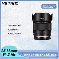 Viltrox AF 35mm F1.7 25mm F1.7 Air APS-C Auto Focus Camera Lens large aperture Portrait for E X Z