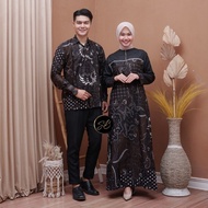 Gamis Batik Couple - Gamis Batik Terbaru - Gamis Batik Kombinasi -