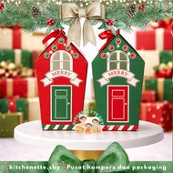MERAH HIJAU Merry Christmas Box HOUSE RED GREEN RED GREEN Christmas Box HOUSE Shape KS