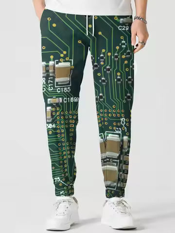 New Unisex Circuit board 3D Print Causal Clothing Fashion Men Women Hip Hop Pants Plus Size S-7XL Tr