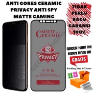TG Matte Privacy anti-shatter Gaming Premium Oppo A16 A17 A17K A16K A5 A9 A31 F9 A77 A78 A58 A91 A18