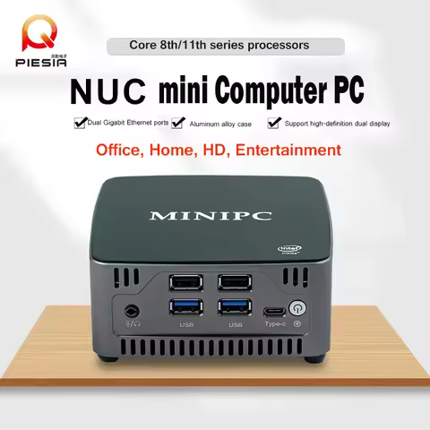 Intel 11th i5-1135G7 Tiger Lake-U Processor 2DDR4 Up to 64GB RAM NUC Mini Pcs HDMI2.0/MiniDP 4k Disp