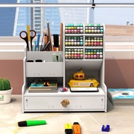 Wooden Stationary Storage Rack Pen Holder Box Rak Alat Tulis Rak Pen Rak Office Rak Sekolah