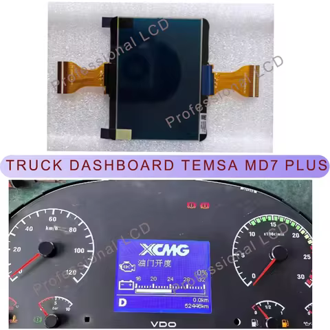 For Temsa MD7 Plus MD9 Display Car Dashboard Instrument Cluster Original LCD For DAF XF/CF/LF 45/55/