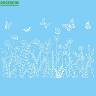 [GRCEKRIN]Spring Butterfly and Floral Static Cling Decal for Windows Mirrors Tiles 30x60cm