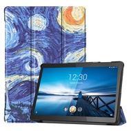 หนัง PU ยืนกรณีสำหรับ Lenovo TAB M10 FHD REL TB-X605FC TB-X605LC ปก H older