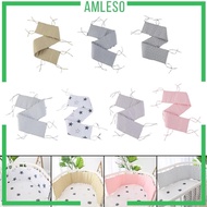 [Amleso] Baby Bed Bumper Newborn Crib Protector Baby Bedside Bumper Infant Babies Bedding Cot Fence