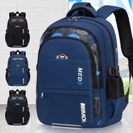 Beg Sekolah Lelaki Pelajar Sekolah Rendah Baharu Ringan Pengurangan Beban Perlindungan Belakang Kapa