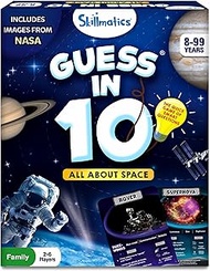Skillmatics Guess in 10 NASA Space, Perfect for Boys, Girls, Kids & Families Who Love Card Games, Ed