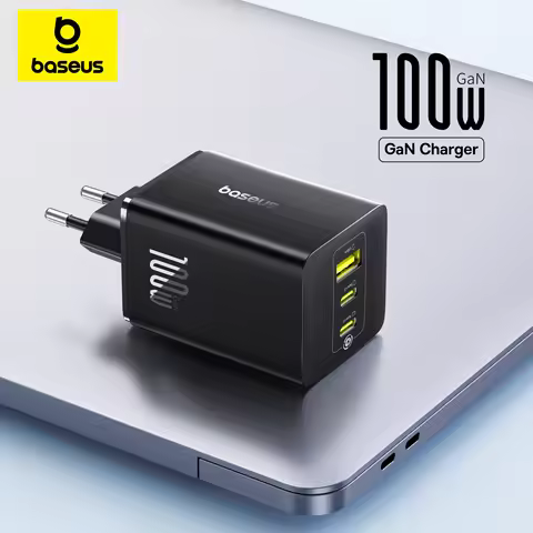 Baseus 100W Fast Charger GaN Charger For iPhone 17 16 Xiaomi Samsung Laptop Tablet USB C Charger QC 