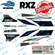Yamaha RXZ Catalyzer Stripe Sticker Graphic Biru Blue DPBMC 5PV3 Body Sticker 100% HLY 5PV-FG000-02-