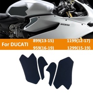 New Motorcycle Tank Traction Pad Side Gas Knee Grip Protector Anti slip Sticker 3M Black For DUCATI 