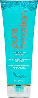 PURE BRAZILIAN Deep Conditioning Masque - Deep Conditioner Hair Treatment With Brazilian Keratin, Acai, and Arginine (8 Ounce / 236 Milliliter)