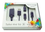 送OTG 通用款 mhl線 MicroUSB MHL HTC SONY 小米 三星 hdmi vga hdmi av