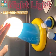 【SG】Doraemon Light Magnetic Night Light Bedroom Sleeping Light Doraemon Arm Touch Lamp Creative Orna