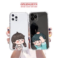 Bully square edge transparent iphone case for iphone 14 13 pro max 11 12 pro max mini x xr xs max 6s