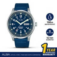 Jam Tangan Pria Alba Automatic Stainless Case Blue Dial AL4219