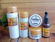 promo🎉 1 paket lengkap cream Linsky + Platinum || Full gold || Biru || Ping || Full putih || £ - sky