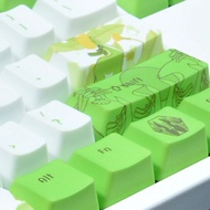 Red Green Five-Sided Sublimation Theme Keycap 87/104 Unique Customized Compatible Cherry 8.0 IKBC