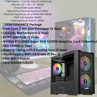 FULL SET BUDGET Intel Core i9 i7 i5 i3 Gaming Desktop PC RTX GTX