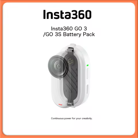 Insta360 GO 3/GO 3S Battery Pack Doubles the battery life of your GO 3/GO 3S camera and charges it a