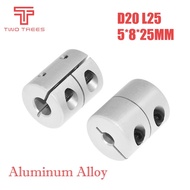 1PC 3D Printer Parts T8 lead screw rigid shaft coupler clamp stepper servo motor coupling D20 L25 5x