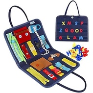 Esjay Toddler Busy Board Montessori Toys for Boys, Sensory Book Educational Activities for Learning 