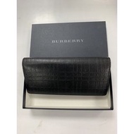 《保證正貨》Burberry 黑色 長銀包 二手女用長皮夾（內有12卡夾）邊有磨痕（台北現貨附盒）