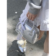 korean handbag tote bag woman Korean Bowling Bag Women's 2024 New Trendy Fashion Shell Bag Versatile Crossbody Bag Small Square Bag