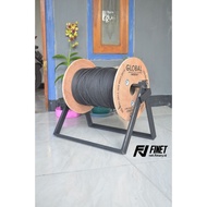 Roll Kabel FO Alat Tarik Cable Fiber Optik Gulung Gulungan stand