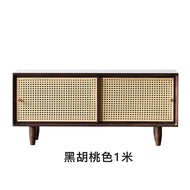 HY-JD Ecological Ikea Japanese-Style Solid Wood Rattan Shoe Cabinet Home Doorway Sitting Shoe Changing Stool Simple Shor